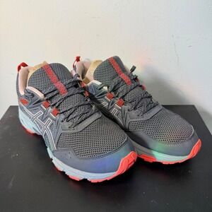 Asics Gel-Venture 8 Womens Trail Running Shoes Gray Coral Size 8 activewear
